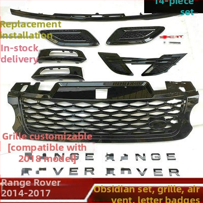 Range Rover Sport 2014-2022 σετ πλευρικών αεραγωγών μπροστινού προφυλακτήρα, ABS πλαστικό