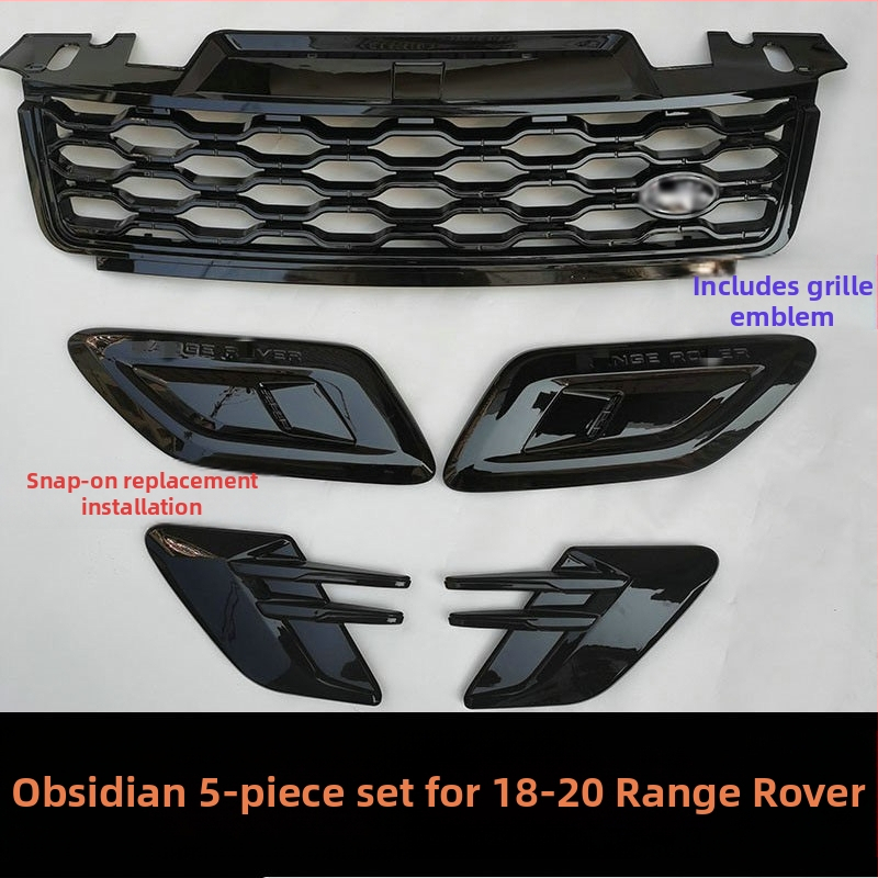 Range Rover Sport 2014-2022 σετ πλευρικών αεραγωγών μπροστινού προφυλακτήρα, ABS πλαστικό