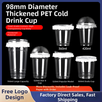 Еднократна пластмасова чашка с капак, за магазин за млечен чай, вместимост под 100 мл, с възможност за печат на лого