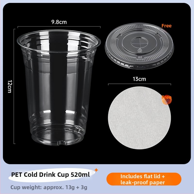 Еднократна пластмасова чашка с капак, за магазин за млечен чай, вместимост под 100 мл, с възможност за печат на лого