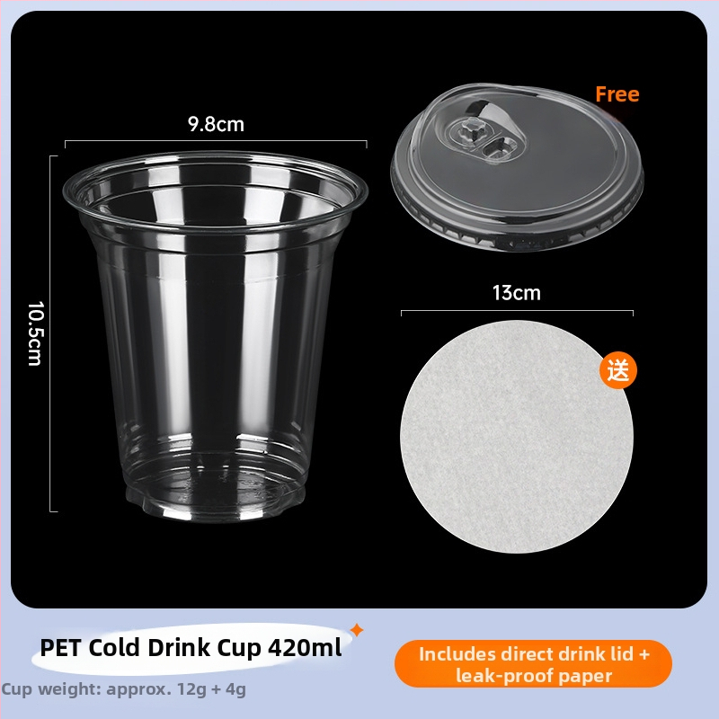 Еднократна пластмасова чашка с капак, за магазин за млечен чай, вместимост под 100 мл, с възможност за печат на лого