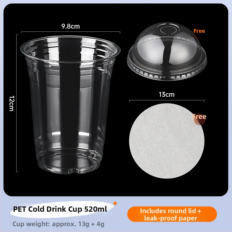 Еднократна пластмасова чашка с капак, за магазин за млечен чай, вместимост под 100 мл, с възможност за печат на лого