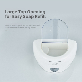 Runlang FP-02 dozator de săpun spumă montat pe perete, senzor infraroșu, ABS, turnare prin injecție, stil modern minimalist