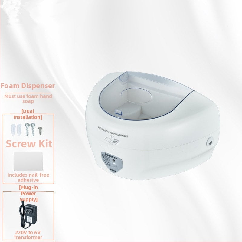 Runlang FP-02 dozator de săpun spumă montat pe perete, senzor infraroșu, ABS, turnare prin injecție, stil modern minimalist