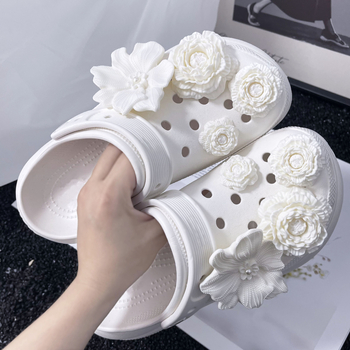 3D PVC virág cipő dekoráció Crocs-stílusú lábbelikhez | Modell AW0101 | Forma: divatos cipővirág | Anyag: PVC | Szezonok: Nyár, Tél, Tavasz, Ősz | Stil: édes akadémikus