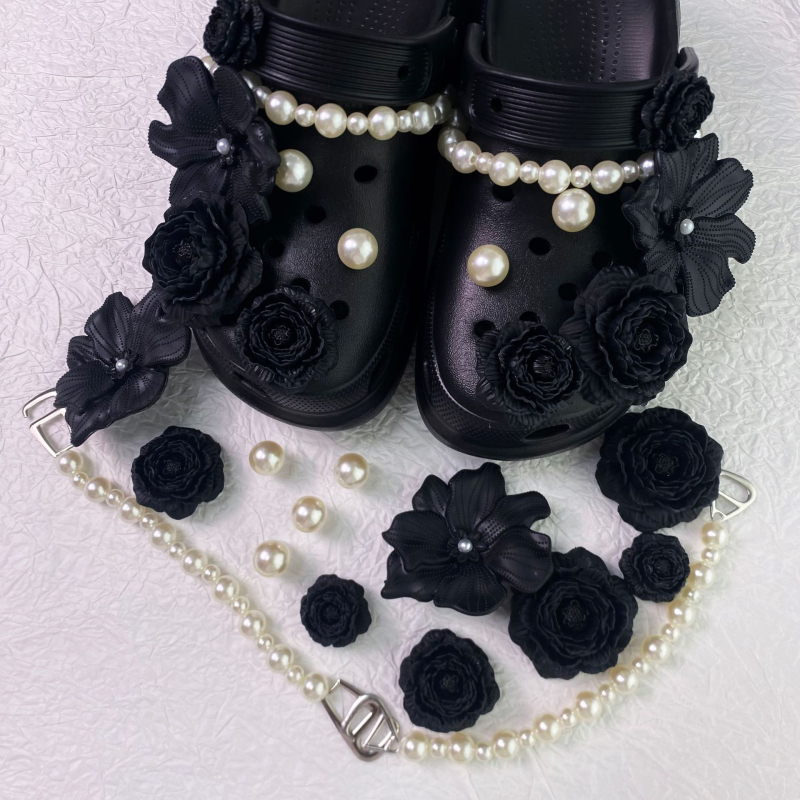 3D PVC virág cipő dekoráció Crocs-stílusú lábbelikhez | Modell AW0101 | Forma: divatos cipővirág | Anyag: PVC | Szezonok: Nyár, Tél, Tavasz, Ősz | Stil: édes akadémikus