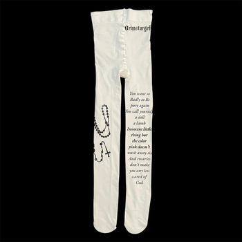 Najlonske čarape-leggins s geometrijskim uzorkom, antistatične, prozračne, visoka elastičnost, Stil Spicy Girl