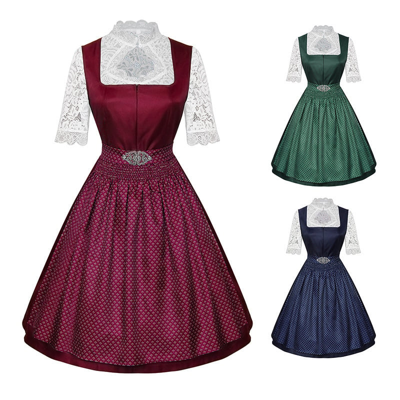 Bavarijska Oktoberfest haljina – dvodijelni unisex set, poliester, proljeće 2025, dobna skupina 18–24, brend Man yi shang