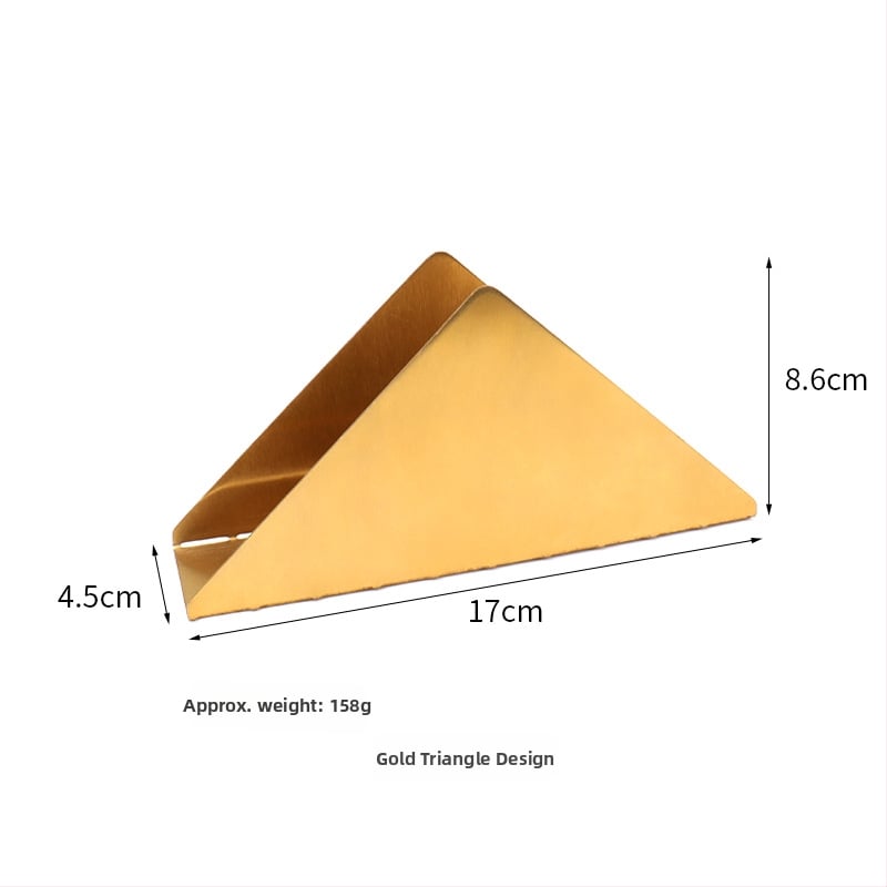 Suport vertical pentru șervețele – oțel inoxidabil, electropalizare/negruire, design pătrat, stil lux lejer, Certificare S9001