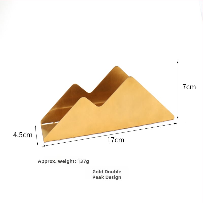 Suport vertical pentru șervețele – oțel inoxidabil, electropalizare/negruire, design pătrat, stil lux lejer, Certificare S9001