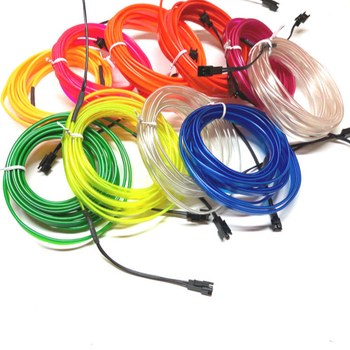 LED vnútorné ambientné svetlo do auta s EL materiálom, studené svetlo, IP67, 3W, 3-12V