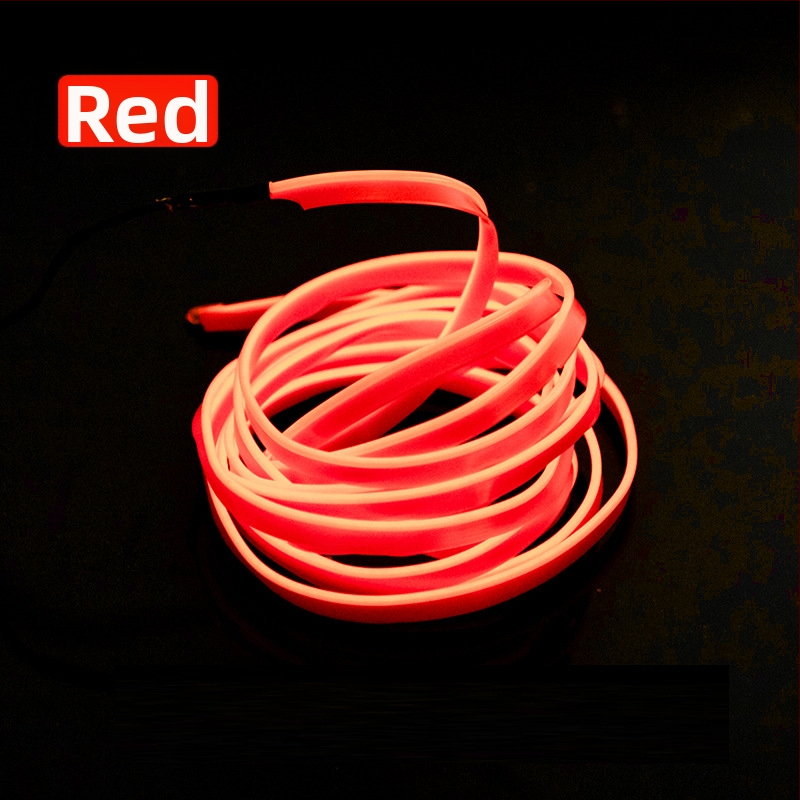 LED vnútorné ambientné svetlo do auta s EL materiálom, studené svetlo, IP67, 3W, 3-12V