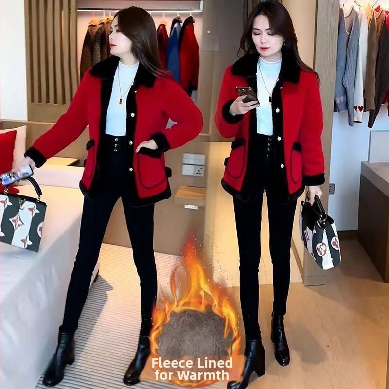 Női akril szálból készült kabát (95%+), extrán hosszú ujjú, hosszú sziluett, halter nyakú