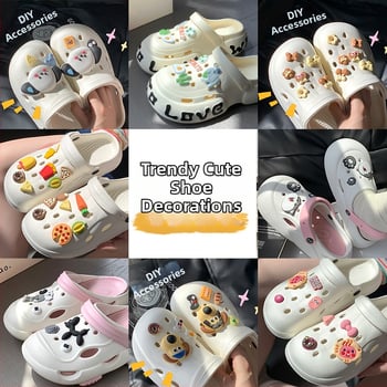 3D διακοσμητικό λουλούδι για παπούτσια, DIY αξεσουάρ για σανδάλια και καθημερινά παπούτσια, μοντέλο PJ001, στυλ Duoduo