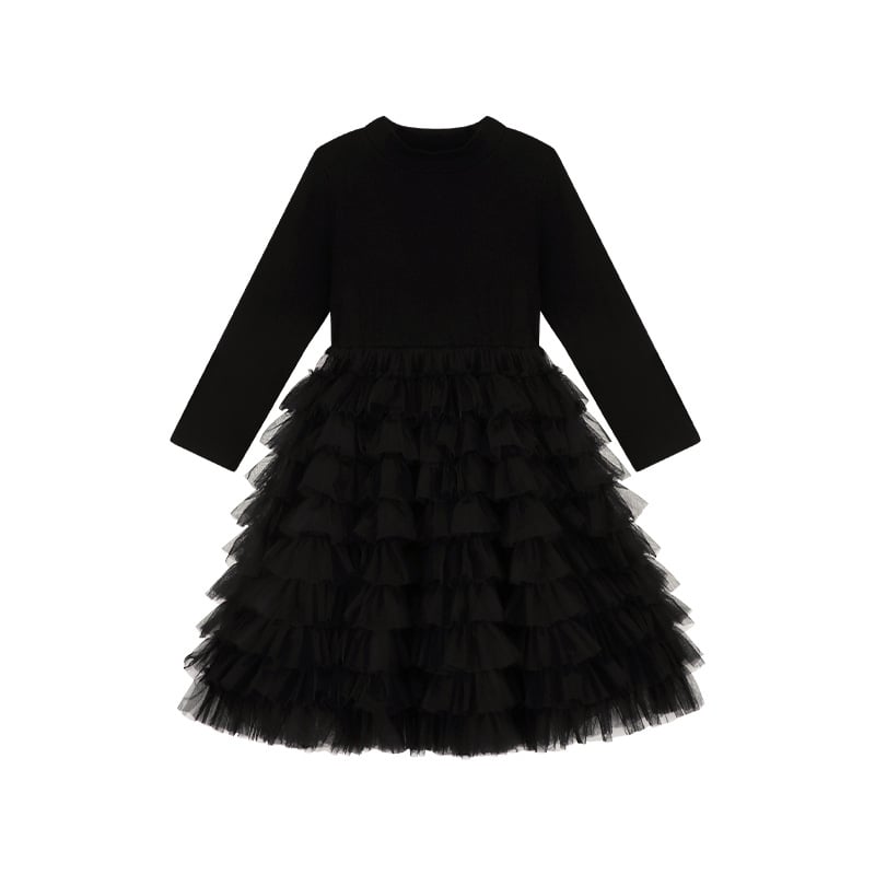 AMYBABY Κοριτσίστικη φούστα – Βαμβακερή φούστα τύπου cake, Chanel-εμπνευσμένο κλασικό στυλ, Χειμώνας 2024, για ηλικίες 3–8 ετών