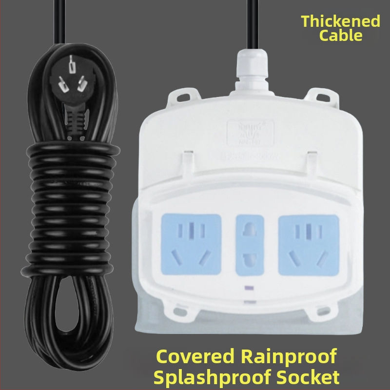 Vonkajší dažďuvzdorný rozbočovač do kúpeľne s krytom a zásuvkou pre ohrievač vody a inteligentným krytom toalety (Značka: Resistant to cattle; Prevod: Áno)