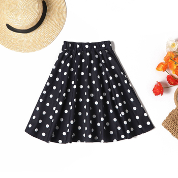 Dječja A-linijska šifon suknja s točkastim uzorkom, 95% poliester, za djevojčice od 8 godina