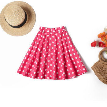 Dječja A-linijska šifon suknja s točkastim uzorkom, 95% poliester, za djevojčice od 8 godina