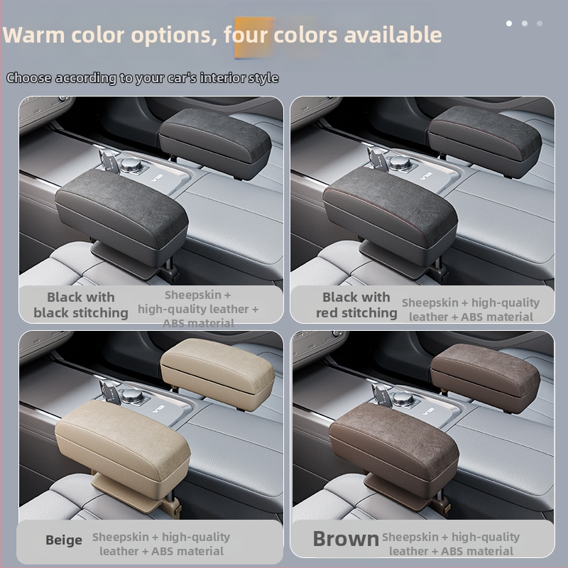 Kožená skrinka na odkladanie v priestore medzi prednými sedadlami, univerzálne použitie; panel 20.5×15×2.8 cm