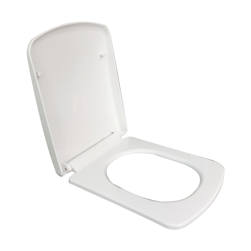 Kétgombos WC-ülőke lágy-záródással, vastag PP lemezből, négyzet alakú, furatok közötti távolság 11–17 cm