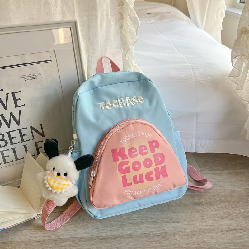 Unisex detská taška na chrbát z Oxford materiálu, s ramennými popruhmi s vzduchovým vankúšom — pre základnú školu, vzor písmen