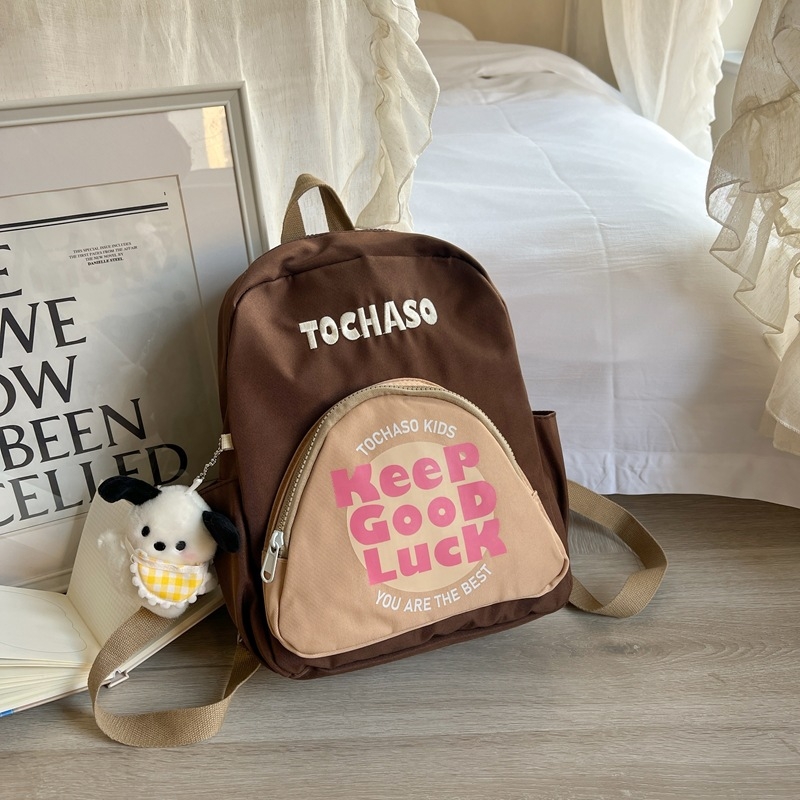 Unisex detská taška na chrbát z Oxford materiálu, s ramennými popruhmi s vzduchovým vankúšom — pre základnú školu, vzor písmen