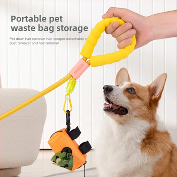 Geantă de depozitare pentru pungile de gunoi ale animalelor de companie, poliester, model: Solid, duritate medie spre moale