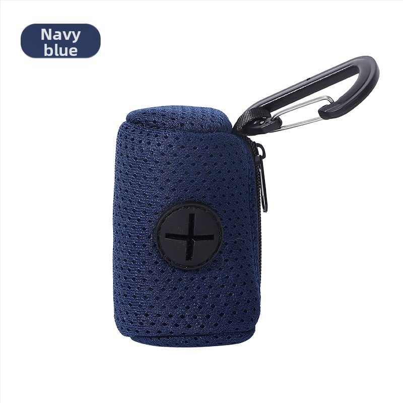 Geantă de depozitare pentru pungile de gunoi ale animalelor de companie, poliester, model: Solid, duritate medie spre moale