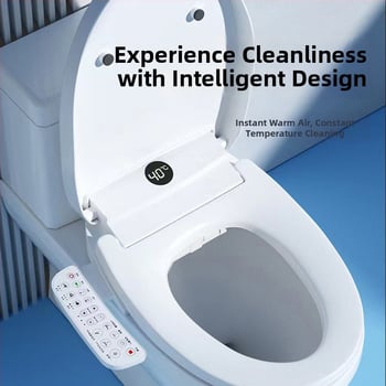 Inteligentný kryt na WC s konštantnou teplotou vykurovania, sterilizáciou, automatickým čistením a sušením; diaľkové ovládanie; model 0120