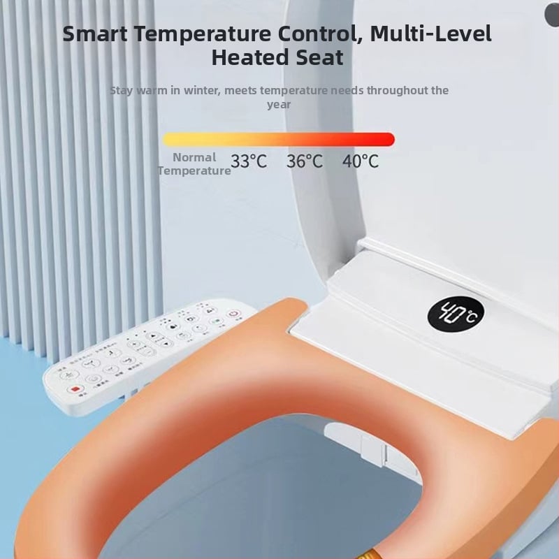 Inteligentný kryt na WC s konštantnou teplotou vykurovania, sterilizáciou, automatickým čistením a sušením; diaľkové ovládanie; model 0120