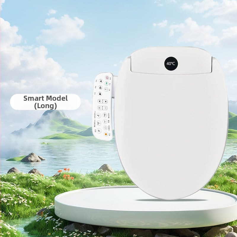 Inteligentný kryt na WC s konštantnou teplotou vykurovania, sterilizáciou, automatickým čistením a sušením; diaľkové ovládanie; model 0120