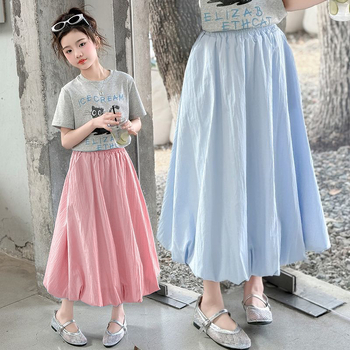 Dječja suknja A-kroja, 100% poliester, podstava 91–99% poliester, ljetni stil, mekan materijal, za djevojčice starije od 8 godina