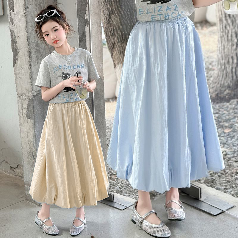 Dječja suknja A-kroja, 100% poliester, podstava 91–99% poliester, ljetni stil, mekan materijal, za djevojčice starije od 8 godina