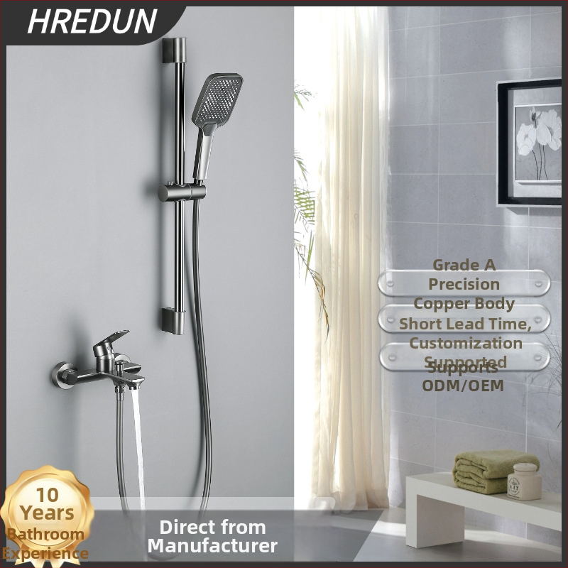 Robinet de baie pentru cadă cu apă caldă și rece, corp din cupru, instalare încastrată, robinet ceramic, model SL-5327-1Q, max. 50°C