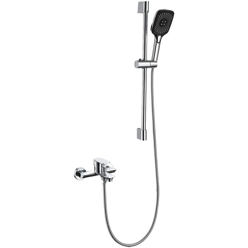 Robinet de baie pentru cadă cu apă caldă și rece, corp din cupru, instalare încastrată, robinet ceramic, model SL-5327-1Q, max. 50°C