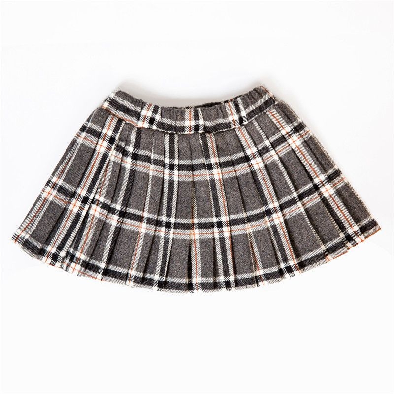 Djevojačka plisirana suknja s naramenicama, viskozni materijal, mrežasti uzorak, proljeće