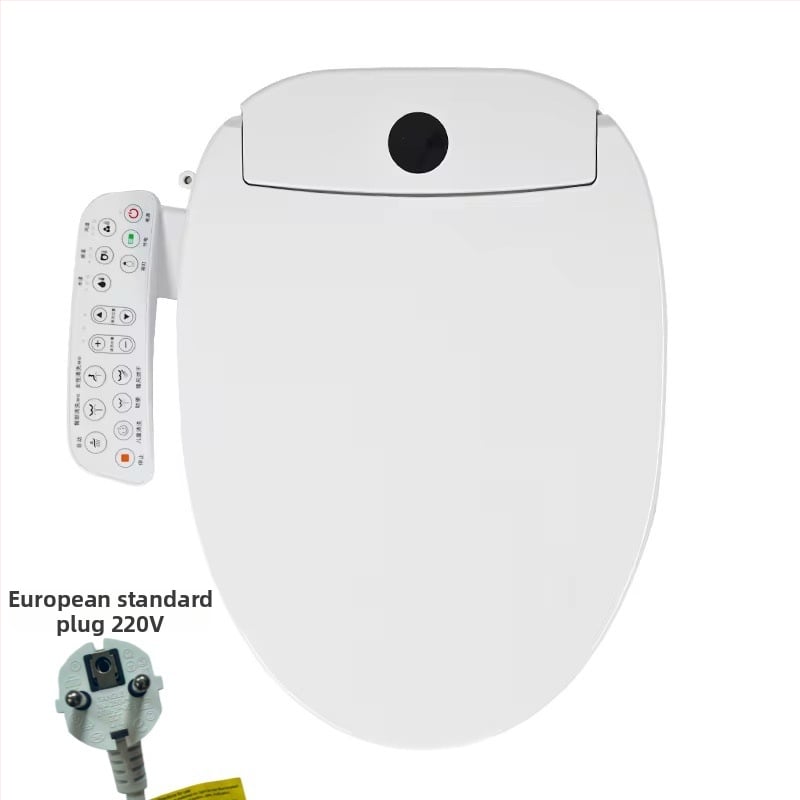 Έξυπνο κάλυμμα λεκάνης τουαλέτας με άμεση θέρμανση, αυτόματο στέγνωμα, πλύση bidet με αυτοκαθαριζόμενο ακροφύσιο, τηλεχειριστήριο, ρυθμιζόμενη απόσταση οπών 13–20 cm