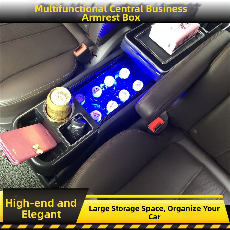 Boxă de depozitare pentru cotieră pentru vehicule comerciale — Luo Lin, TYXFSX001, 5 kg, pentru o gamă variată de vehicule comerciale, personalizare disponibilă