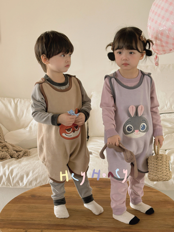 Παιδικός υπνόσακος χωρίς μανίκια, γιλέκα στιλ, ένα κομμάτι οικιακό ρούχο για φθινόπωρο/χειμώνα, Πολυεστέρας, Κορεατικό στυλ