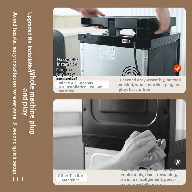 Four Seasons Music Čajový Bar Stroj pre Domáce a Kancelárske Použitie – Inteligentný centrálny riadiaci systém – Integrovaný vodný rozvádzač