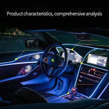 Λωρίδα LED εσωτερικού αυτοκινήτου για ατμόσφαιρα, σιλικόνης περίβλημα, 12V DC, 3W, 6500K ψυχρό λευκό, IP65