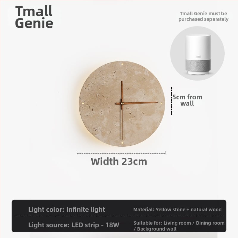 Λαμπτήρας τοίχου με μαρμάρινο σκίαστρο και σώμα, LED πηγή φωτός, μοντέρνο μινιμαλιστικό στυλ, συμβατός με Mijia Smart και TmallGenie