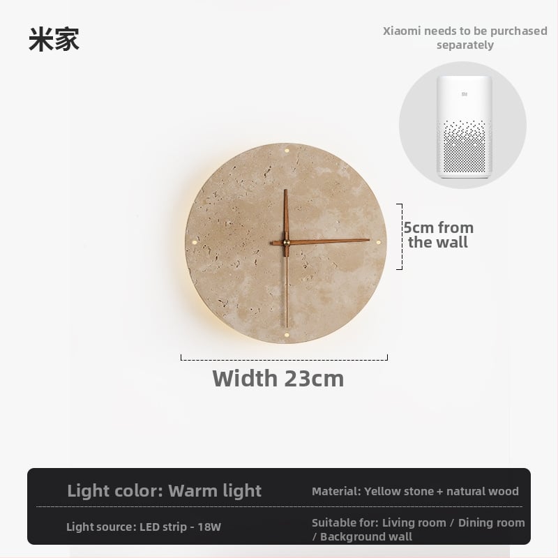 Λαμπτήρας τοίχου με μαρμάρινο σκίαστρο και σώμα, LED πηγή φωτός, μοντέρνο μινιμαλιστικό στυλ, συμβατός με Mijia Smart και TmallGenie