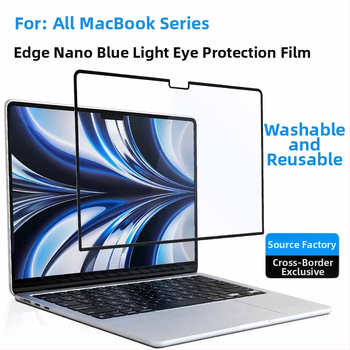 MacBook Pro és Air matt kékfény elleni film, öntapadós PET anyag, szemvédő fólia, Apple-kompatibilis, 2024 megjelenés