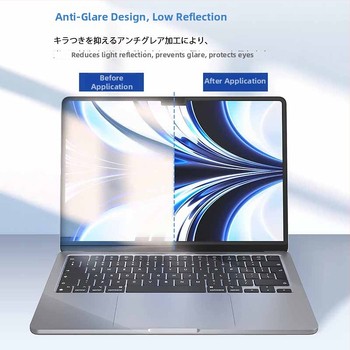 MacBook Pro és Air matt kékfény elleni film, öntapadós PET anyag, szemvédő fólia, Apple-kompatibilis, 2024 megjelenés