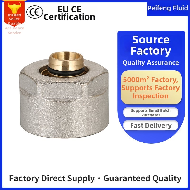 Αντάπτορας διανομής για δαπεδική θέρμανση και κλιματισμό, ορειχάλκινος, μοντέλο L10-b, γενικός τύπος