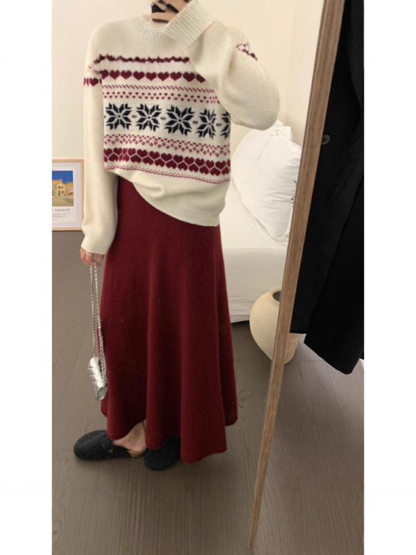 Shangima Fustă midi în A — catifea Andy Velvet, Spandex <30%, Toamna 2025