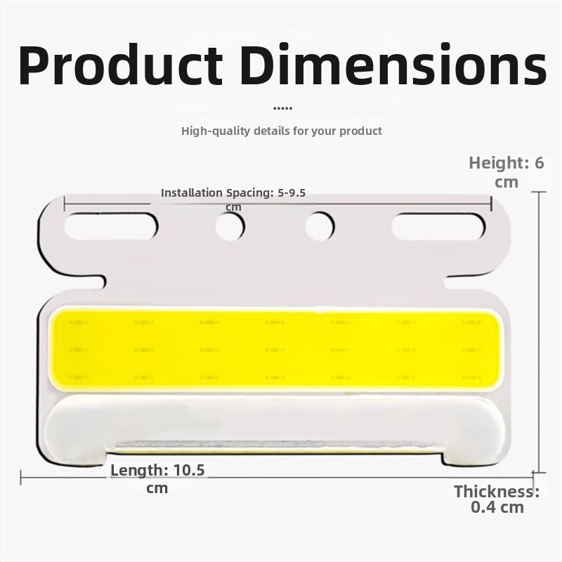 LED bočné svetlo pre vozidlá, model Cob edge light, zdroj svetla LED