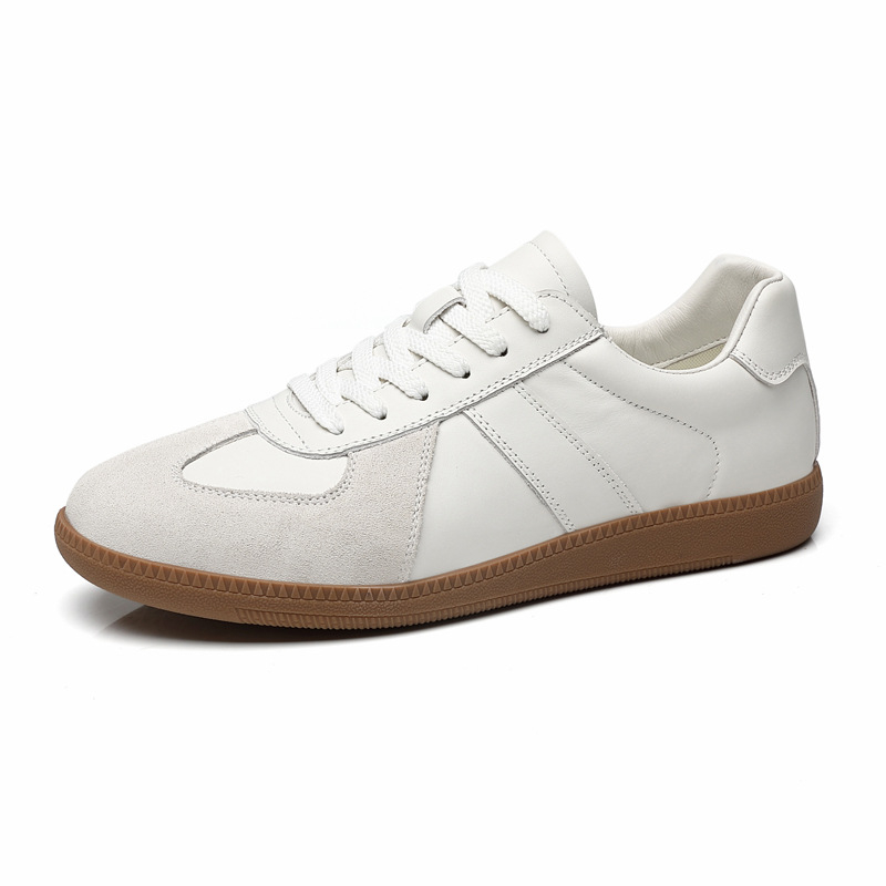 Muške tenisice od kože prvog sloja, korejskog stila retro casual, vezanje šnurkama, gumeni đon