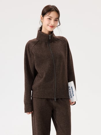 Női kardigán függőleges csíkokkal, vast anyag, laza szabás, hosszú ujjú, cipzárral záródó